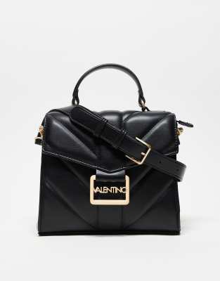 Valentino - Oaxaca - Kleine Shopper-Tasche in Schwarz mit Umhängeriemen