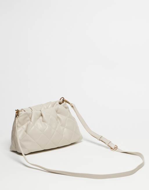 Valentino - Ocarina - Doorgestikte pochette-schoudertas in ecru, 2 van 4