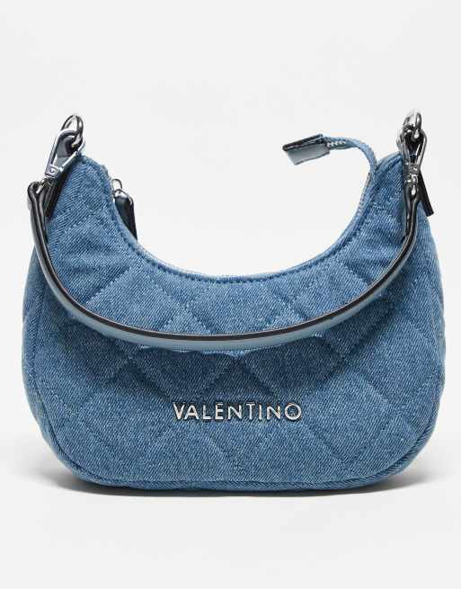 Valentino – Ocarina – Pikowana jeansowa torebka na ramię