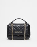 [Valentino Bags] Valentino Ocarina quilted crossbody bag with chain strap in black No Size BLACK
