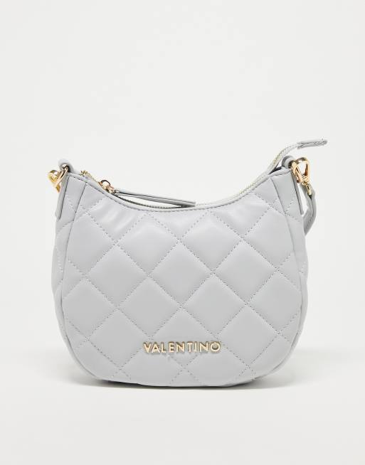 Valentino Ocarina quilted shoulder bag in grey