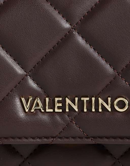 Valentino ocarina quiltet crossbody-taske i mørkebrun, 3 af 4