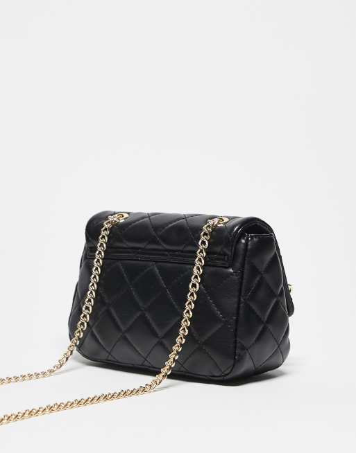 Valentino - Ocarina - Sort crossbody-taske med vatteringer og kæderem, 3 af 3