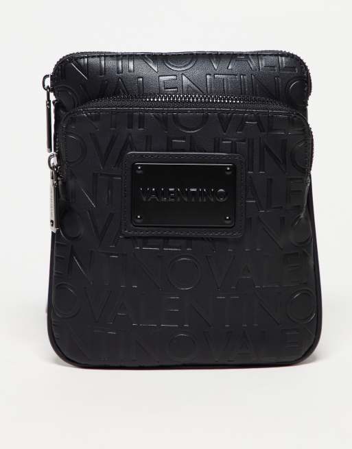 Valentino - Patrik - Borsa a tracolla nera con monogramma