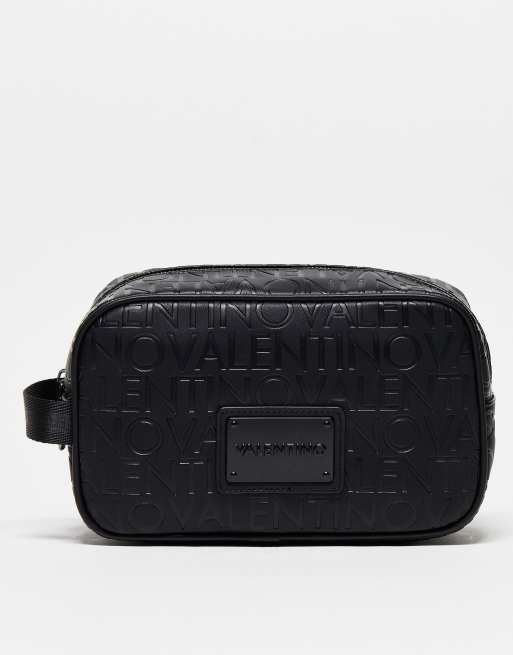 Valentino - Patrik - Sort toilettaske med monogram