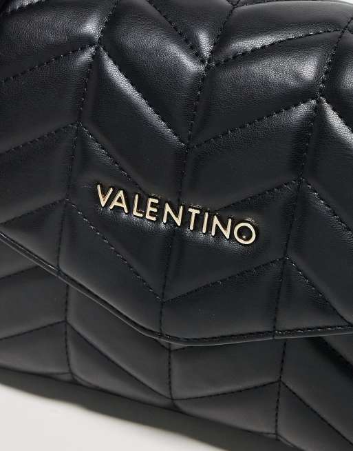Valentino - Petal - Borsa a tracolla trapuntata nera con catenina, 2 di 3
