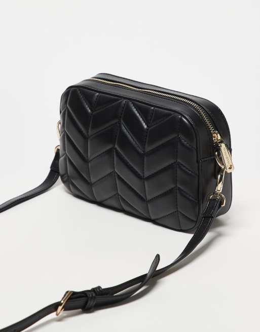 【人気ショップが最安値挑戦！】 Valentino – Petal – Czarna pikowana torebka crossbody | ASOS アクセサリー
