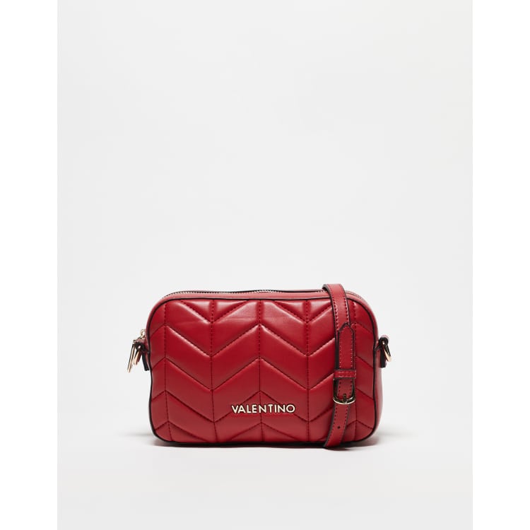 Valentino Petal Czerwona pikowana torebka crossbody ASOS