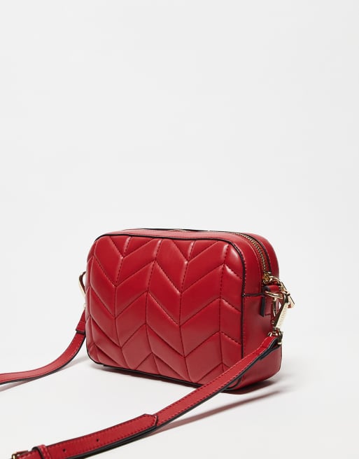 Valentino petal quilted crossbody camera bag in red