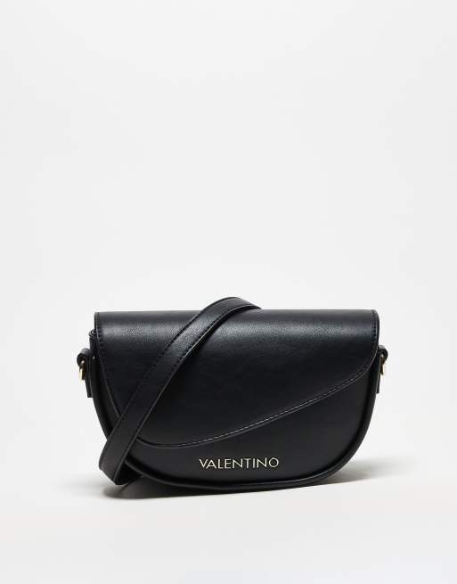 Valentino Piper Asymmetrische Umhangetasche in Schwarz