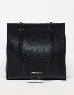 Valentino post re tote shoulder bag in black