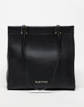 [Valentino Bags] Valentino Post Re tote shoulder bag in black No Size BLACK