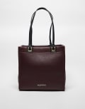 [Valentino Bags] Valentino Post RE tote shoulder bag in burgundy-Red No Size BURGUNDY