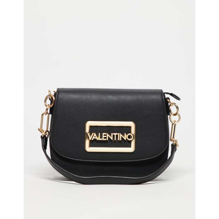 Valentino princesa crossbody bag with gold hardware in black