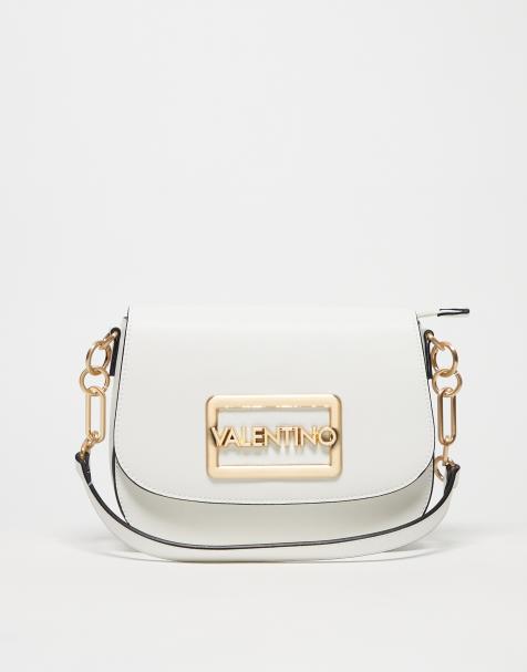 Valentino - Princesa - Sac bandoulière avec détails dorés - Écru - view 1