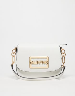 Valentino – Princesa – Torebka crossbody w kolorze ecru ze złotymi okuciami - view 1