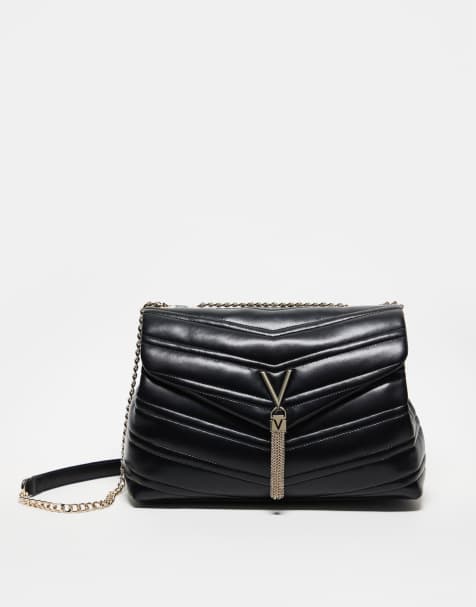 Valentino – Privilege – Große, gesteppte Schultertasche in Schwarz - view 1