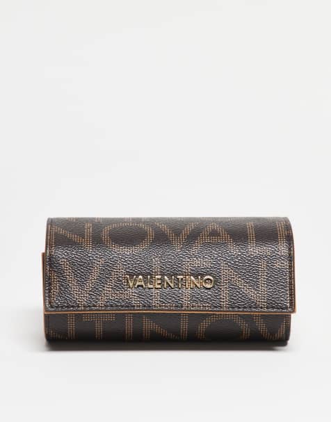 Valentino Reginare monogram jewellery roll in brown - view 1