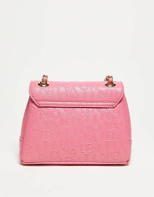Valentino Relax crossbody embossed bag in hot pink, 2 of 4