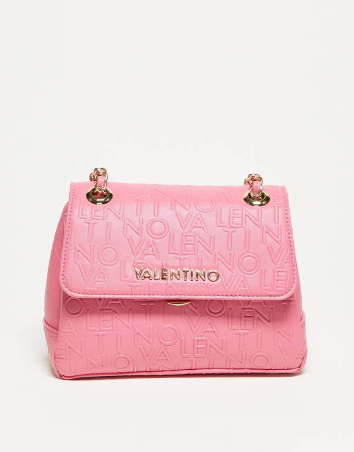 Valentino Relax Sac bandouliere avec motif en relief Rose vif