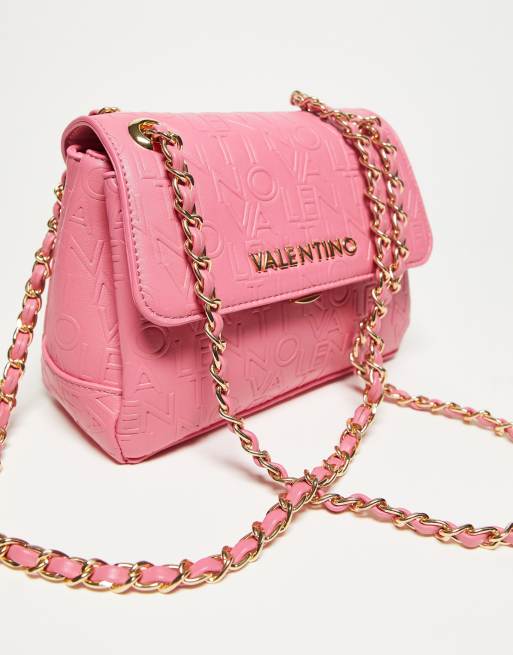 Valentino – Relax – Umhängetasche in Pink mit Prägung, 3 von 4
