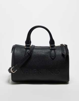 Valentino Bags Valentino rised bowling bag with detachable crossbody strap in black