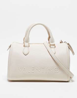 Valentino - Rised - Bowling-Tasche in Ecru mit abnehmbarem Umhängeriemen-Neutral