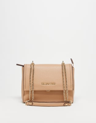 Valentino - Samantha - Sac bandoulière à coutures contrastantes - Fauve-Marron