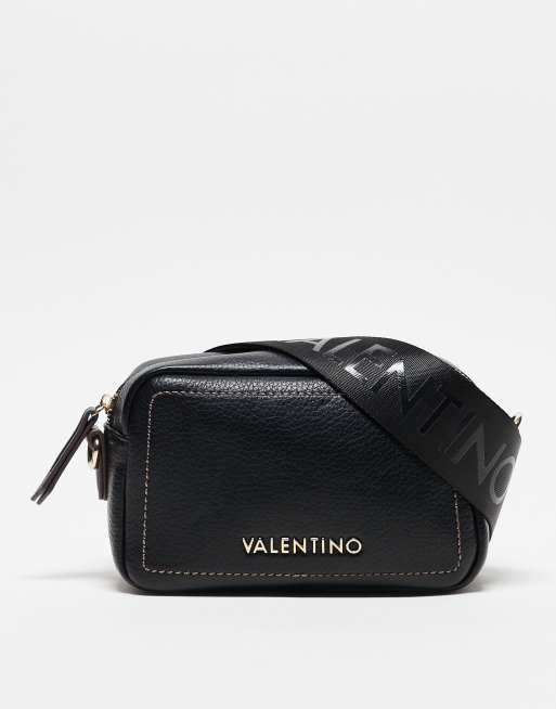 Valentino - Samantha - Sort kamerataske med kontrasterende syninger 