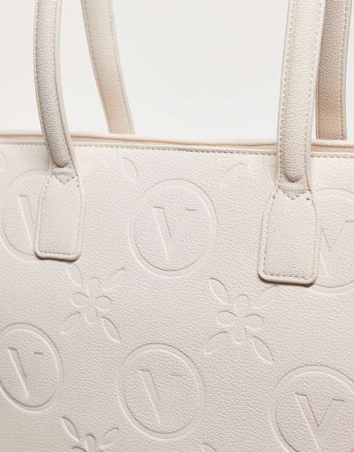 Valentino - Samba - Cabas à logo estampé - Crème, 3 de 3