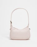 [Valentino] Valentino Sambe Re embossed shoulder bag with crossbody strap in pale pink No Size Light pink