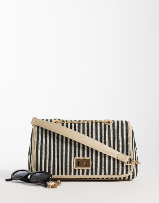 Valentino Selene shoulder bag in black and white stripe , 2 of 4