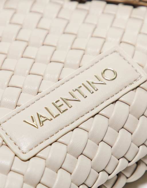Valentino – Shantel – Gräddvit, vävd kuvertväska med axelrem, 2 av 3