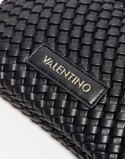Valentino - Shantel - Pochette nera con tracolla e motivo intrecciato , 2 di 3