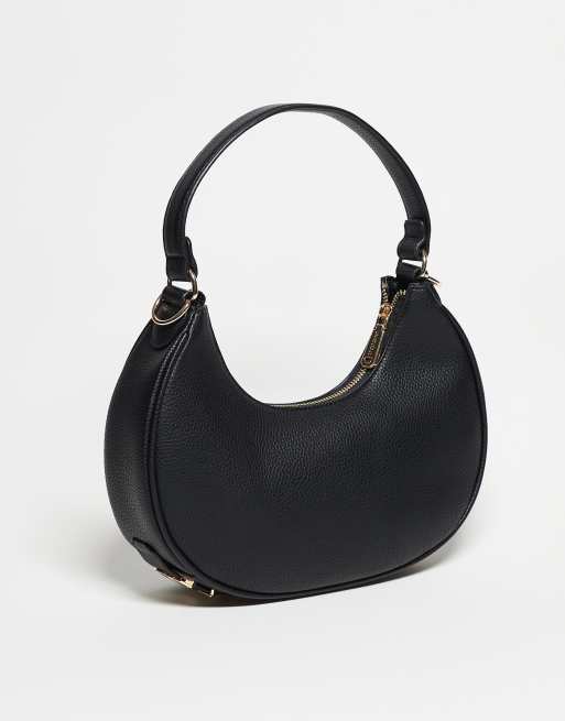 Valentino - Shelby - Borsa da spalla a tracolla nera a mezzaluna, 3 di 3