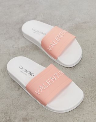 Femme Valentino Shoes - Claquettes à logo - Rose
