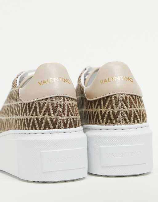 Beige clearance valentino trainers