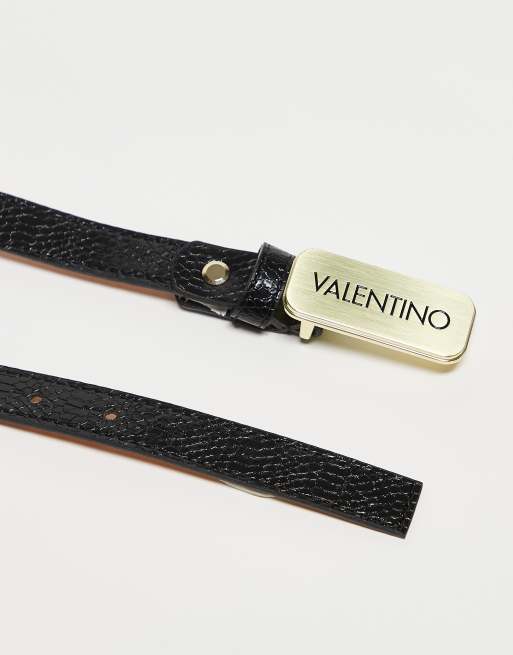 Valentino - Slay - Skinny riem met logo in zwart , 3 van 3