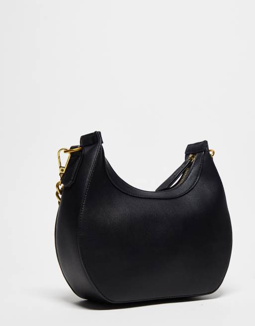 Valentino black bag with best sale gold chain