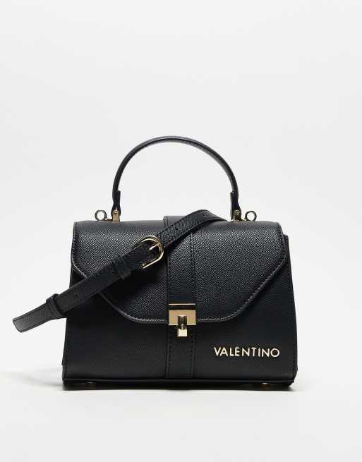 Valentino sobo buckle detail grab bag in black 