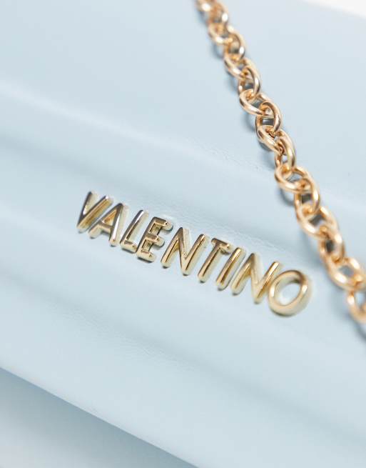 Valentino - Sofie - Pochette minimal blu con tracolla in catenina rimovibile, 2 di 3