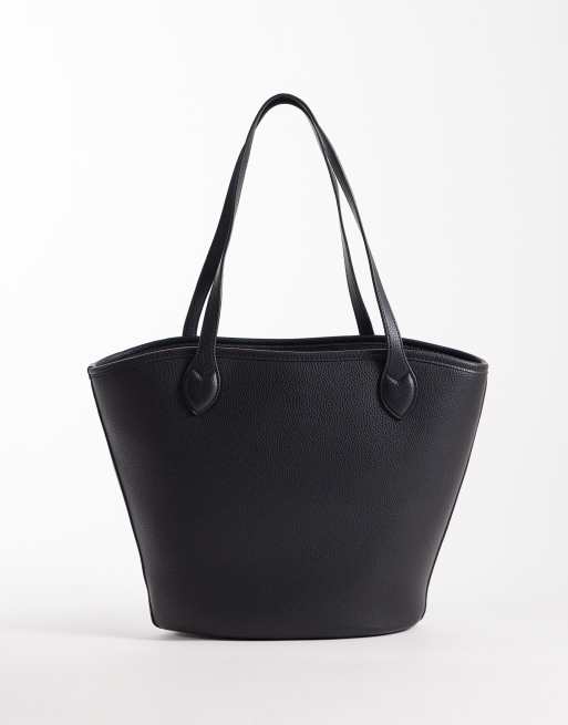 Valentino Special - Covent - Borsa shopping da spalla nera, 3 di 4