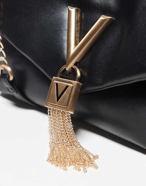 Valentino – Stella – Svart axelremsväska med puffigt viklock, 2 av 3