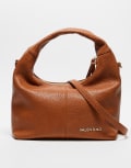 [Valentino Bags] Valentino Stem slouchy shoulder bag with detachable crossbody strap in tan-Brown No Size Cuoio