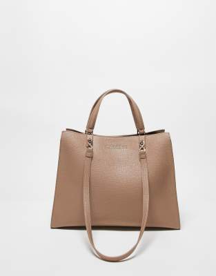 Valentino stereo re shopper tote bag in beige-Neutral