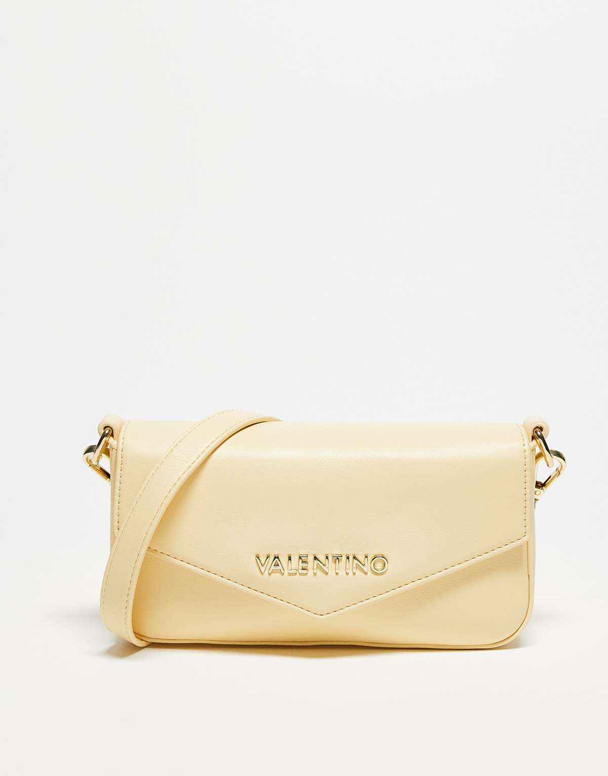 Valentino sunshine envelope crossbody bag in pale yellow