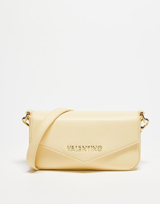 Valentino – Sunshine – Umhängetasche mit Kuvert-Design in Blassgelb 