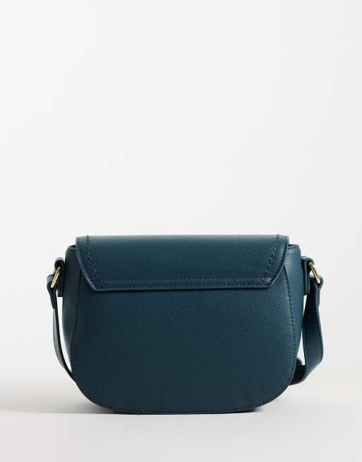 Valentino super saddle crossbody bag in deep teal, 4 of 4