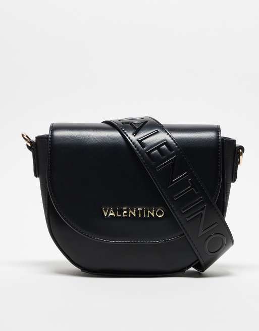 Valentino - Sylvia - Kleine crossbody tas met flap in zwart 