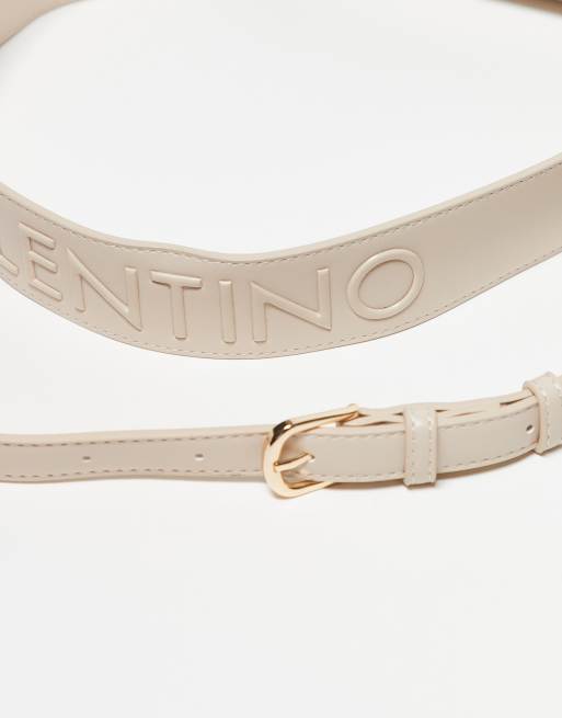 Valentino Sylvia small flap crossbody bag in cream, 2 of 3